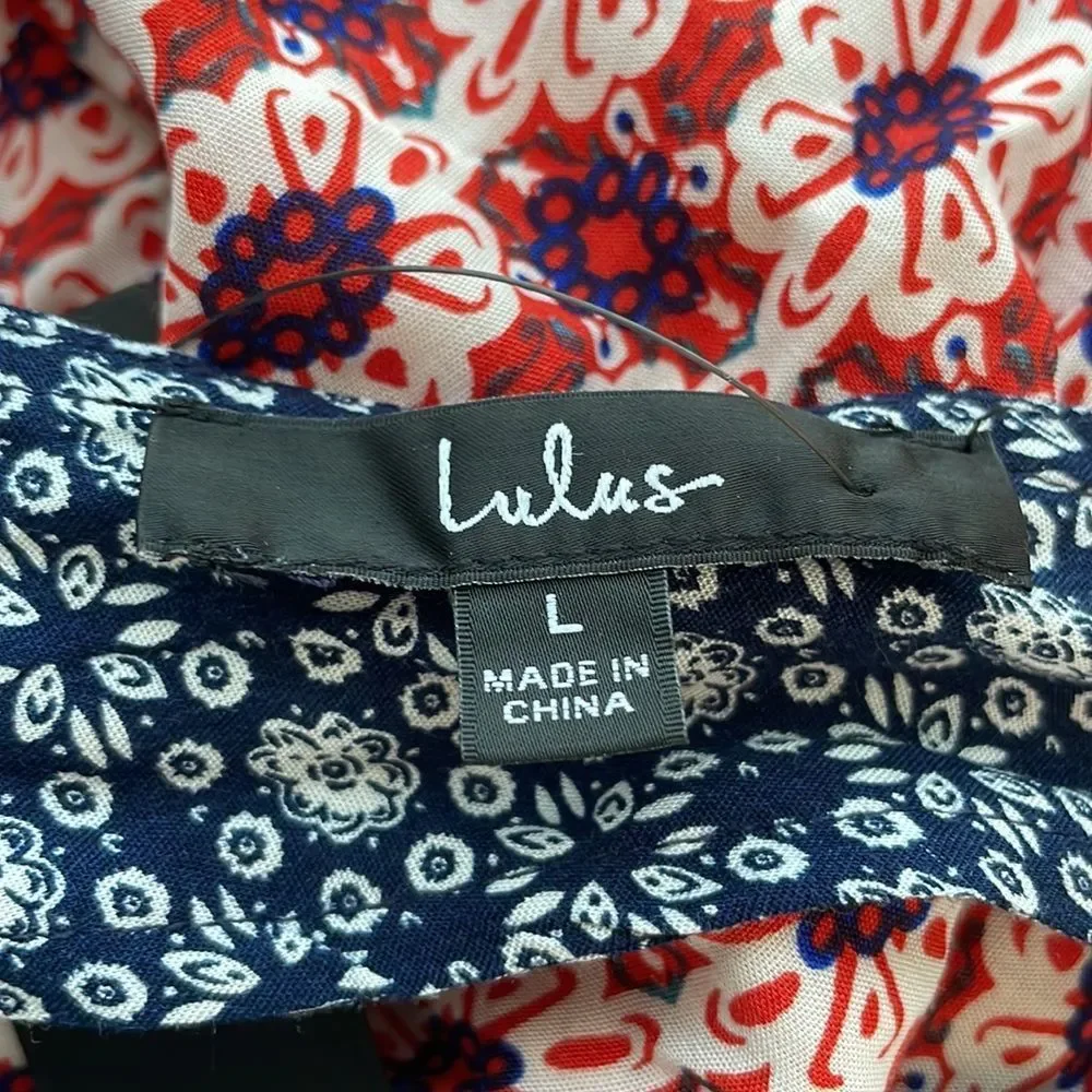Lulu's Multi-Color V-Neck Mini Dress - Picture 14 of 16